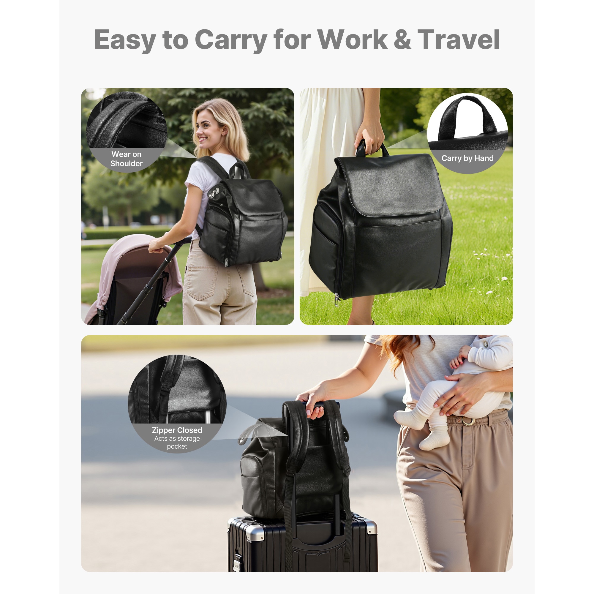 Breast Pump Backpack, Insulated Breastfeeding Bag With Ice Pack_voghion.com